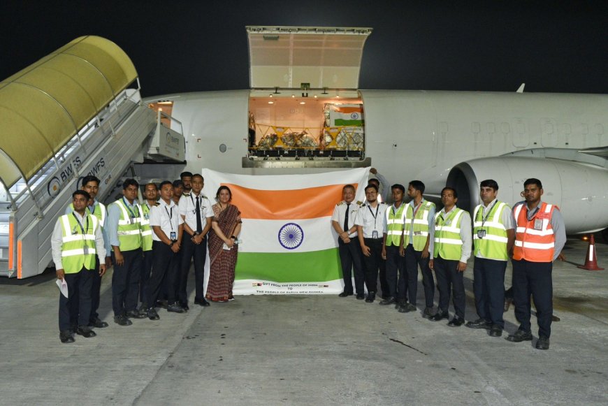 विनाशकारी भूस्खलन से जूझ रहे पापुआ न्यू गिनी को भारत ने 19 टन राहत सामग्री भेजी 